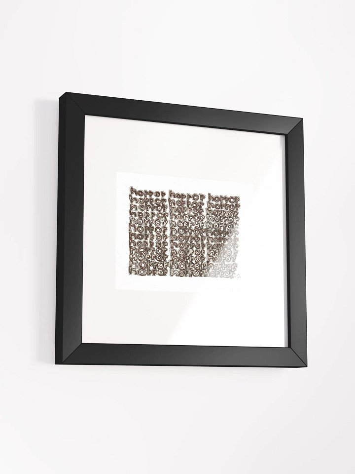 horror Panel Card Print Framed product image (2)