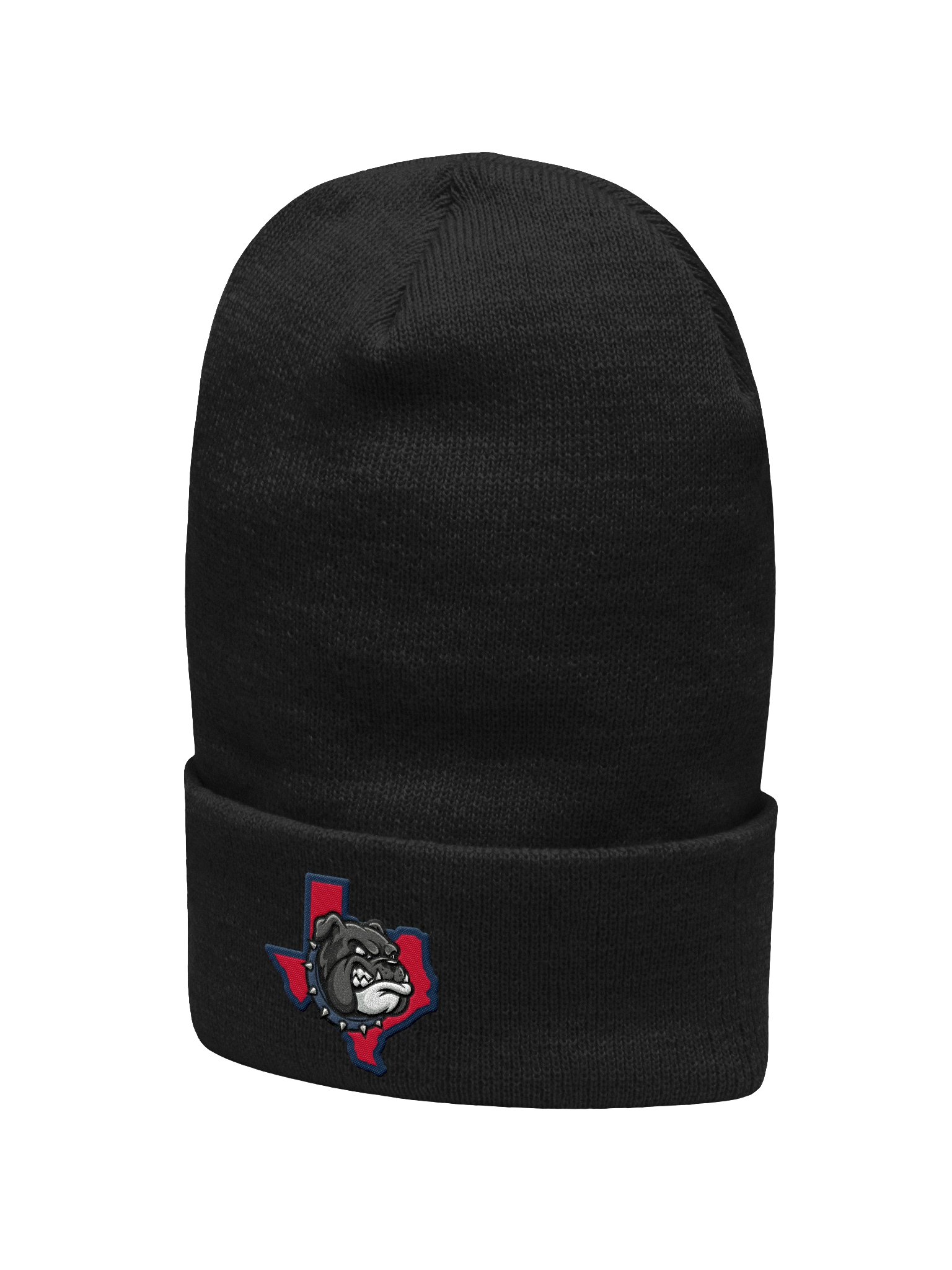 Bulldog Spirit Knit Beanie - Blue on Red product image (11)