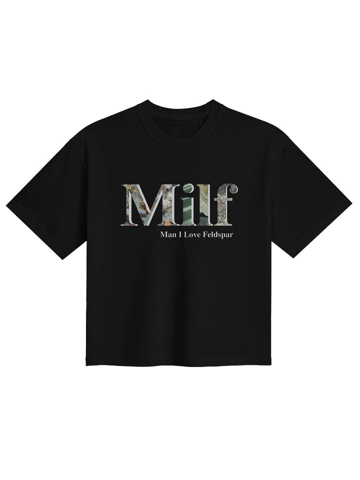 Milf Text only boxy tee product image (1)