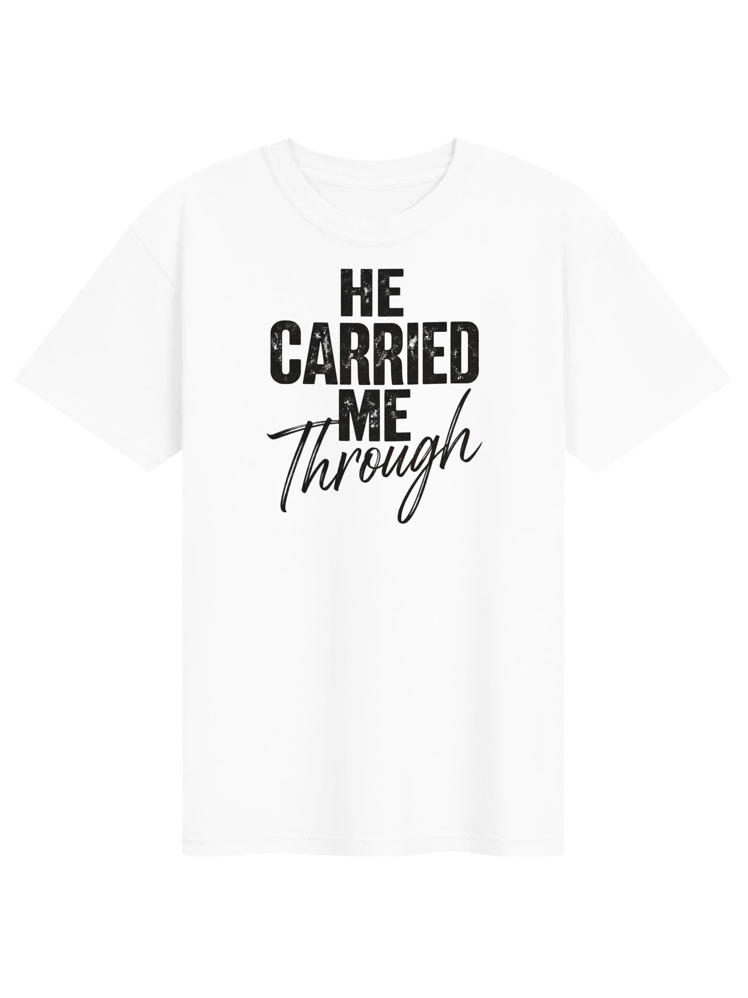 Joshua Clark He Carried Me Through Heavyweight T-Shirt product image (1)