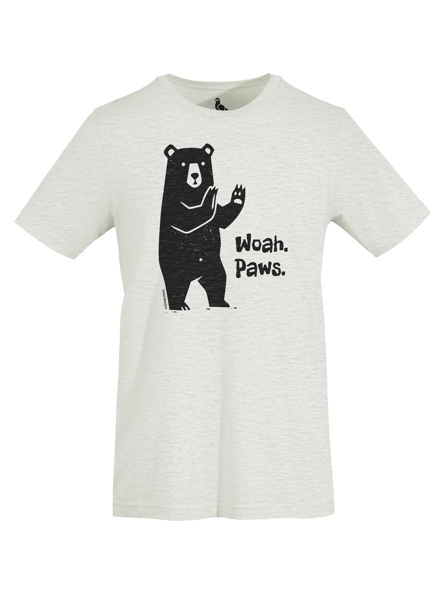 Fowlmouth Woah. Paws. Bear Supersoft T-shirt product image (7)