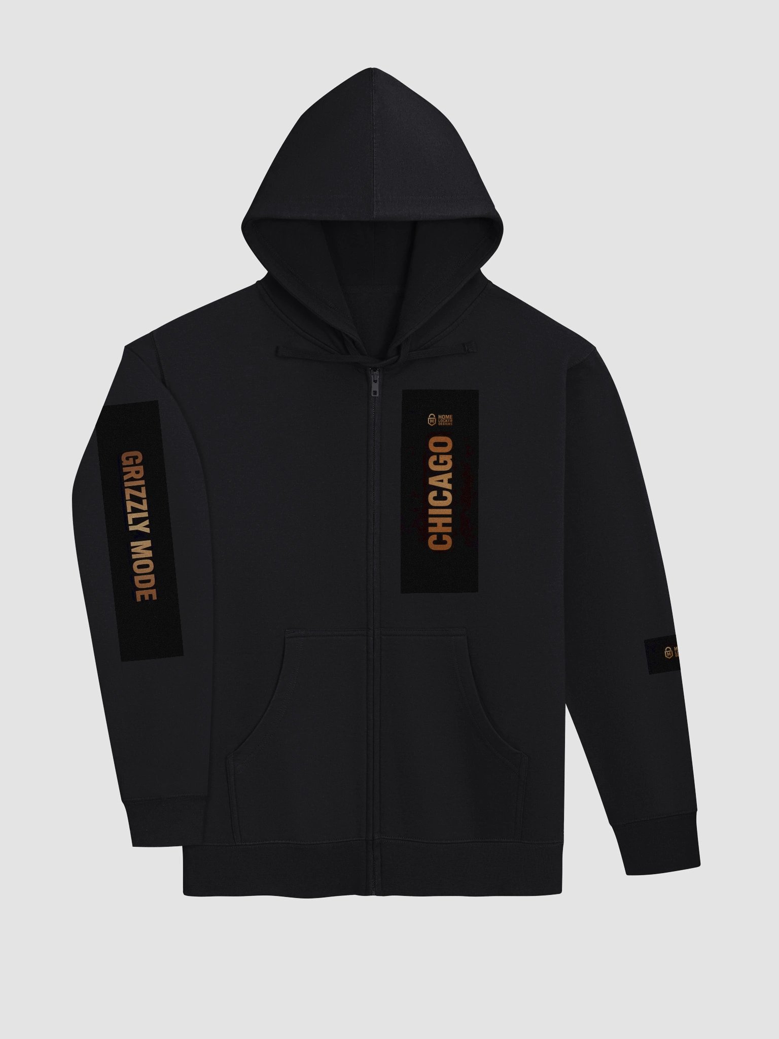 Grizzly Mode™ Premium Fleece Zip-Up Hoodie | Chicago | Football | Home Locker product image (5)