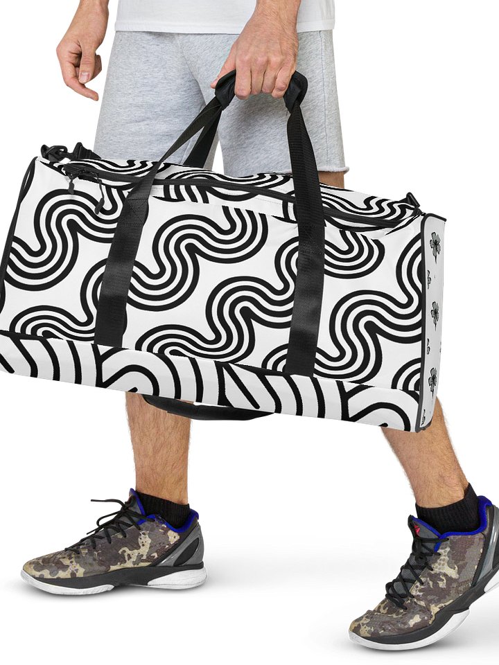 Monochrome Waves Duffel Bag product image (2)