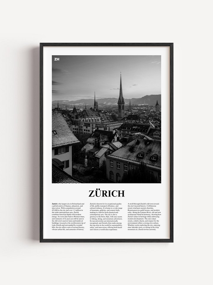 Zurich 03 Newspaper Poster product image (5)