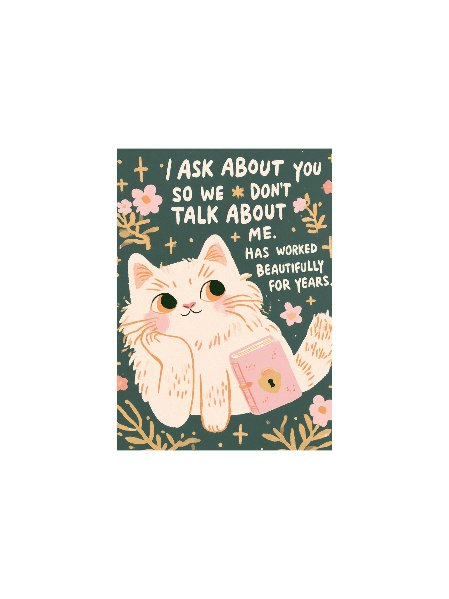 Cat Humor Poster with Hidden-Heart Book product image (5)