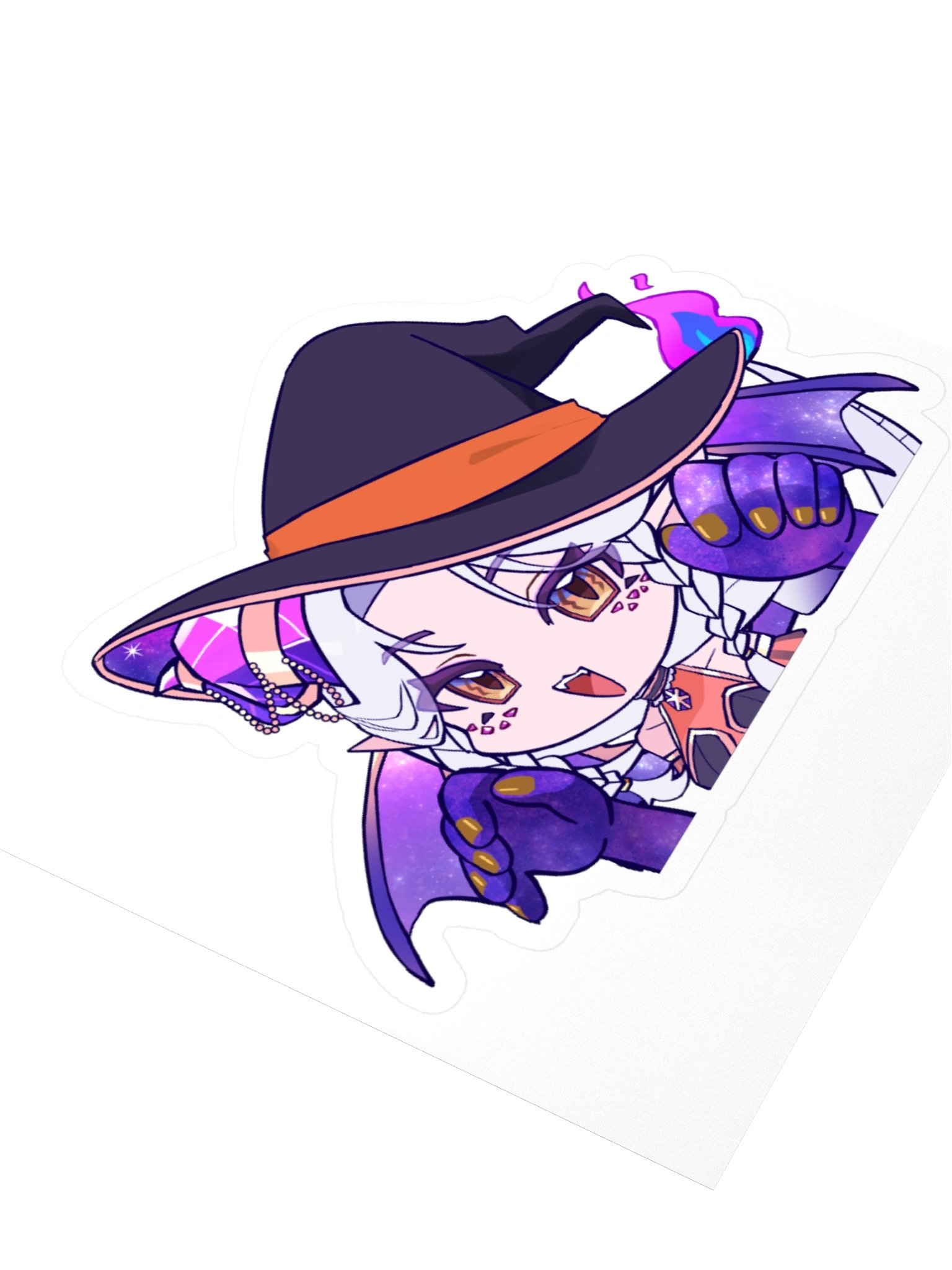 Halloween Vibes Angora Kiss-Cut Sticker product image (8)