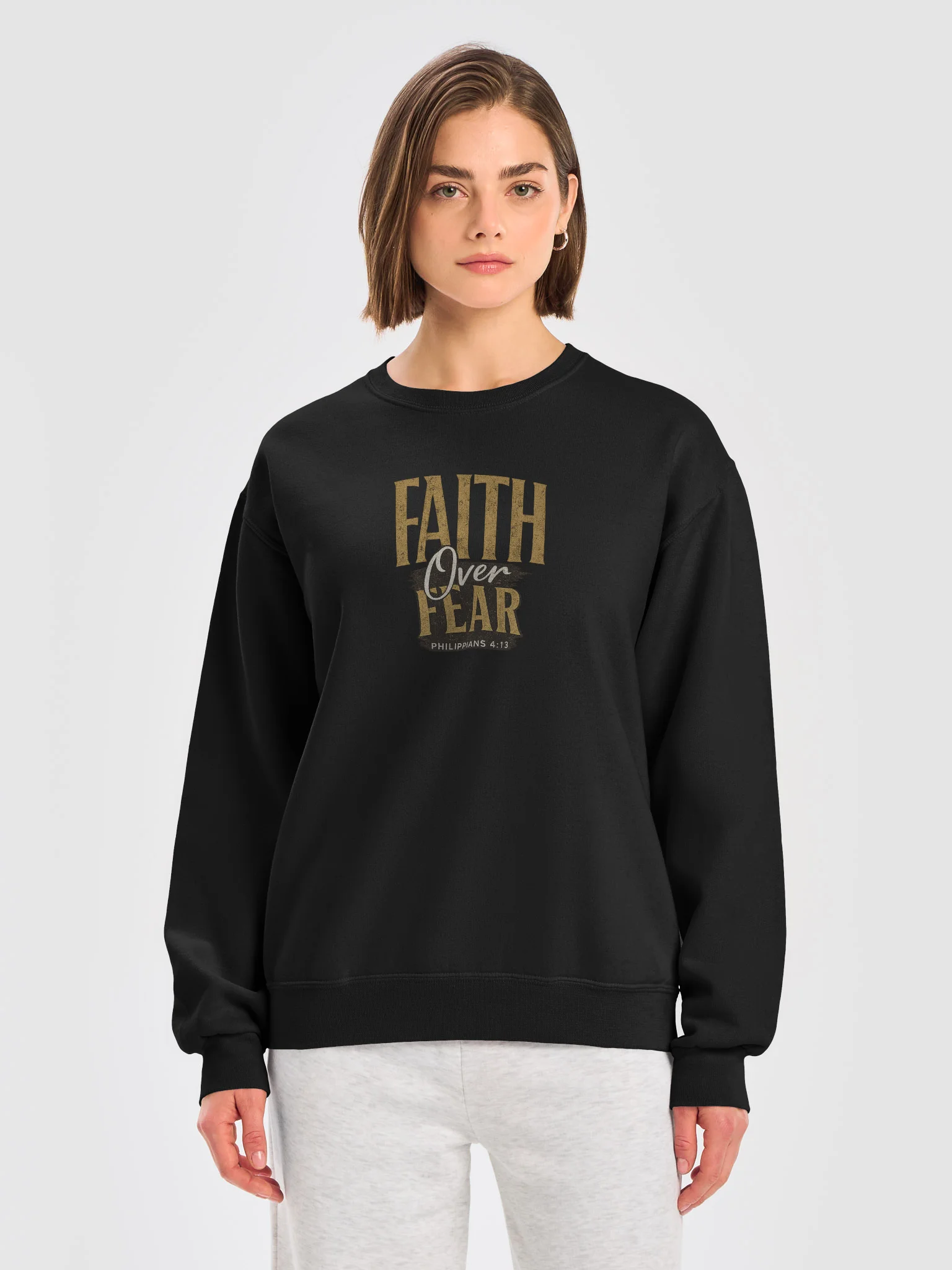 Faith Over Fear Crewneck (Front) product image (17)