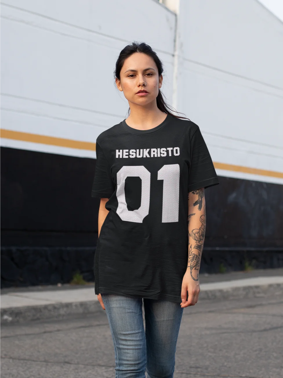HESUKRISTO "NUMERO UNO" BACK2BACK T-SHIRT product image (13)