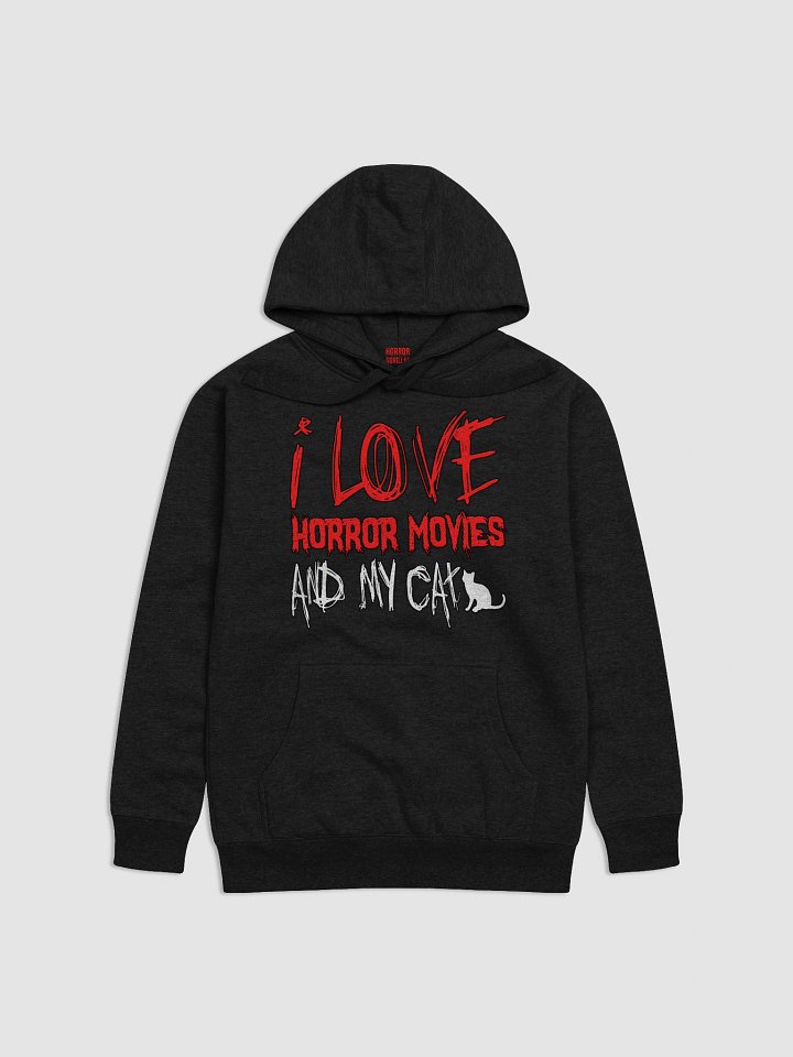 I Love Horror Movies And My Cat Hoodie product image (1)
