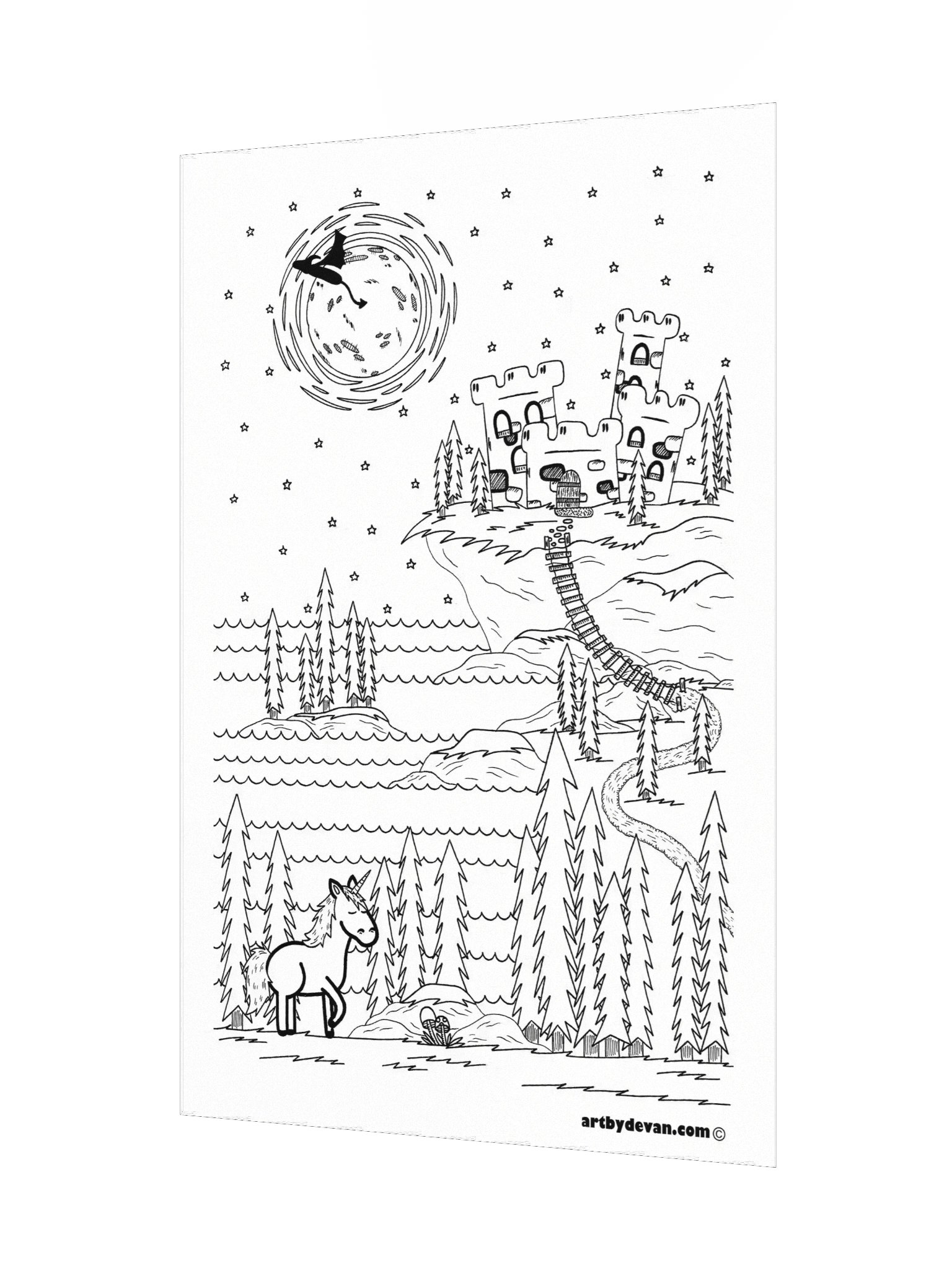 Color Your Own Art: Castle of Dreams product image (3)