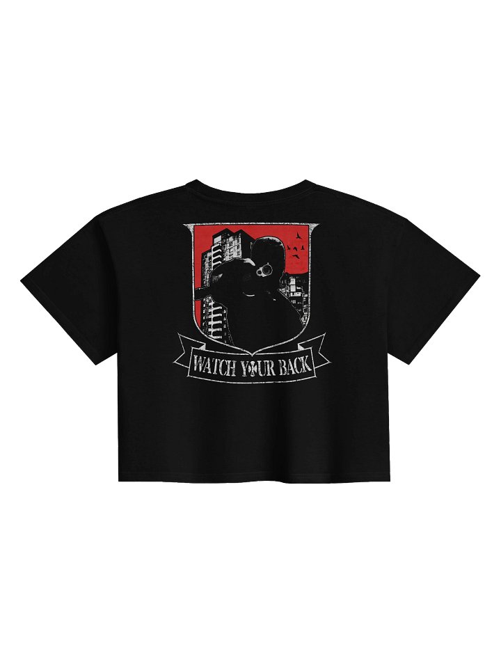 "WATCH YOUR BACK" CROP TOP BACKPRINT product image (2)