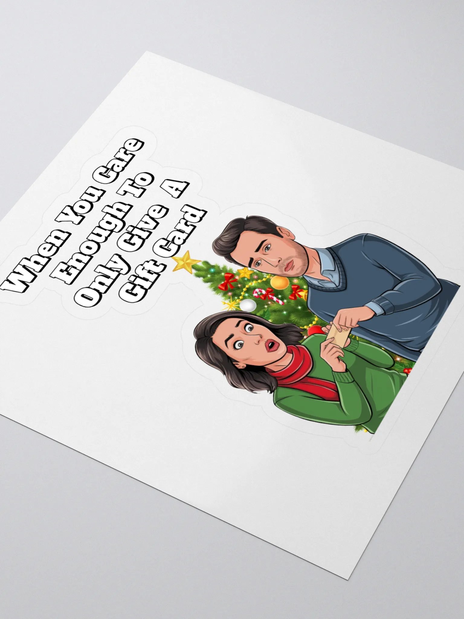 When You Care Enough To Only Give A Gift Card Sticker product image (3)