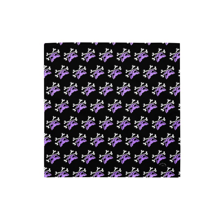 Blaque and Purple Kat Skull Bandana product image (1)