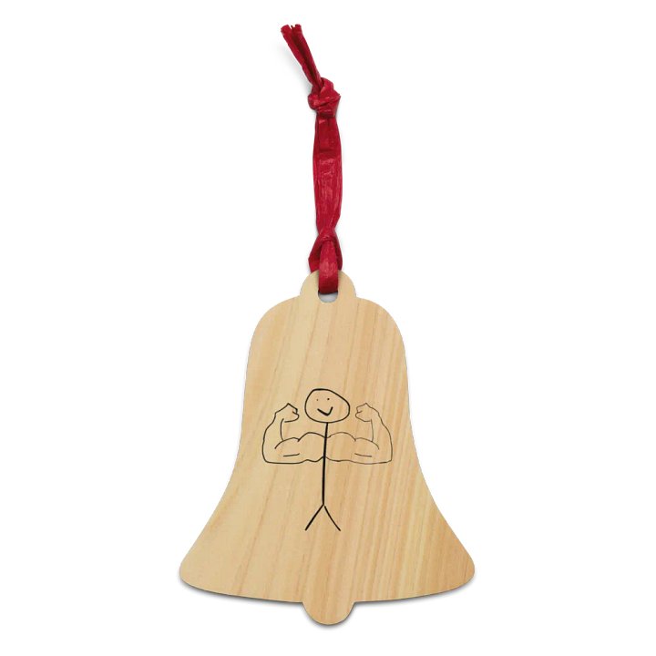 Bulked Up Vibes Wooden Ornaments product image (1)