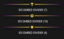 Purple and Gold Embed Divider Bars product image (2)
