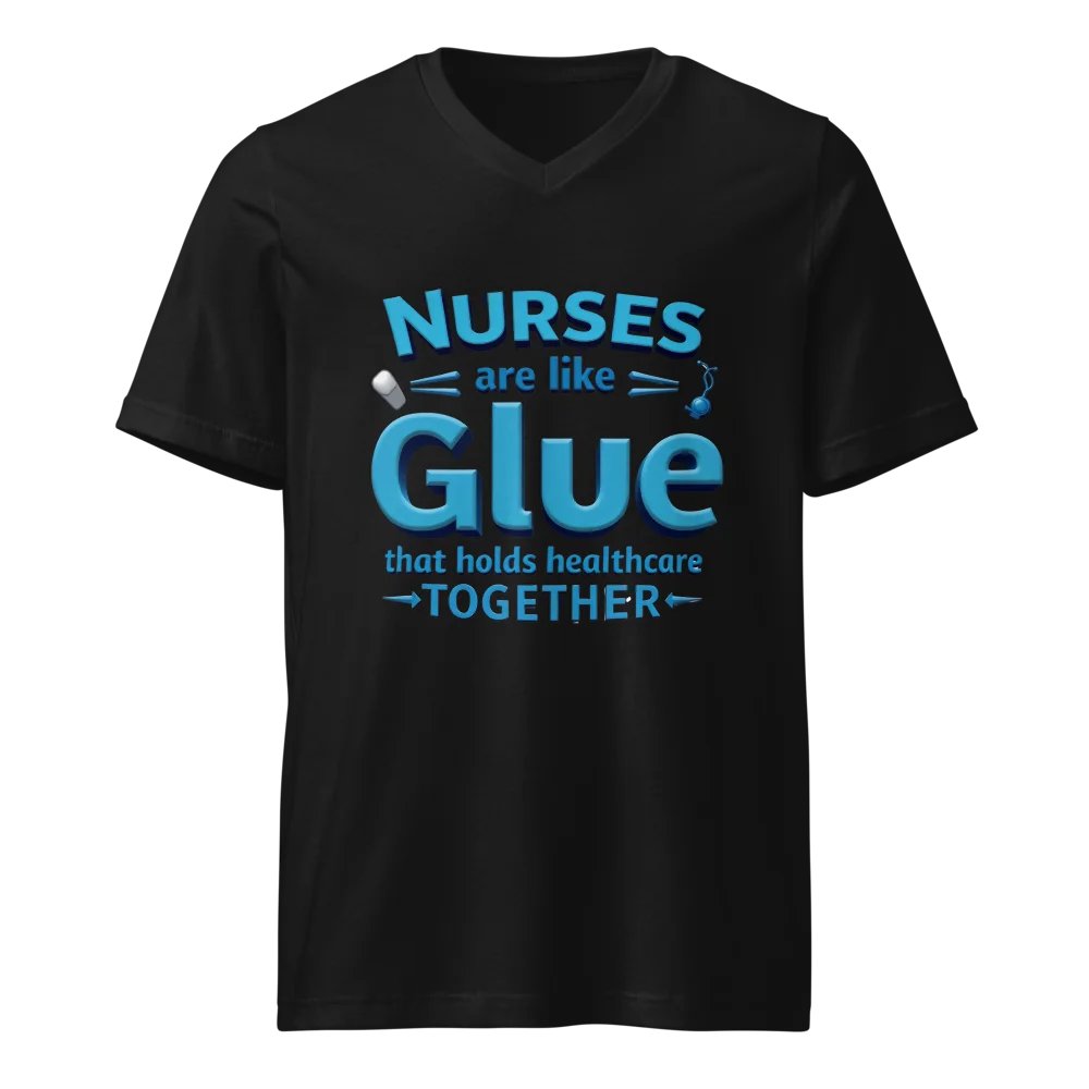 Nurses Glue healthcare together, Healthcare Heroes V-Neck Tee product image (1)