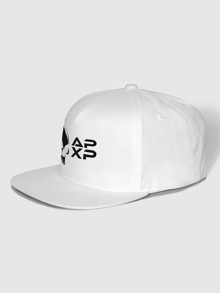 Skull APXP Yupoong Flat White Snapback Cap product image (2)