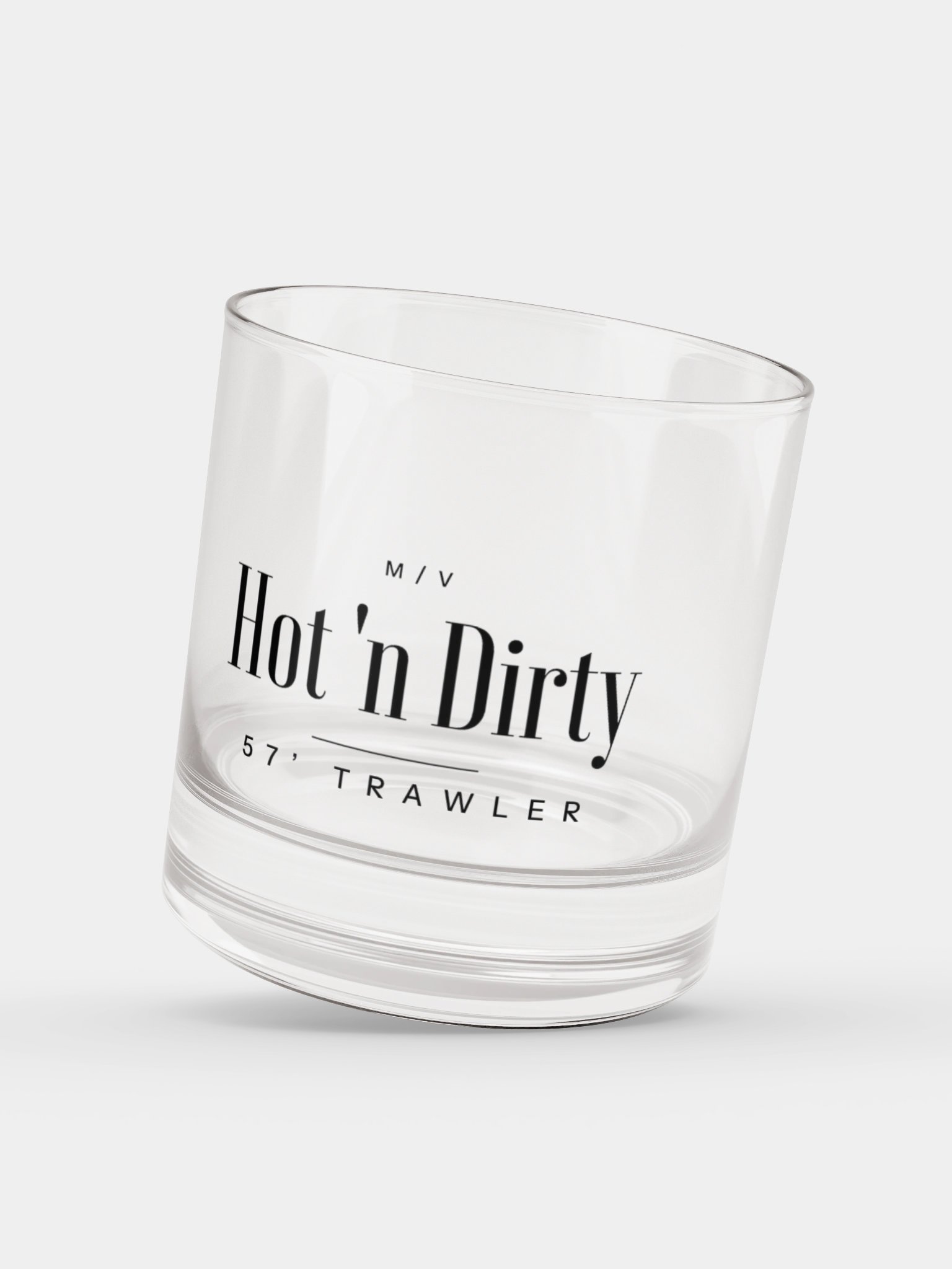 M/V Hot 'n Dirty Rocks Glass product image (3)