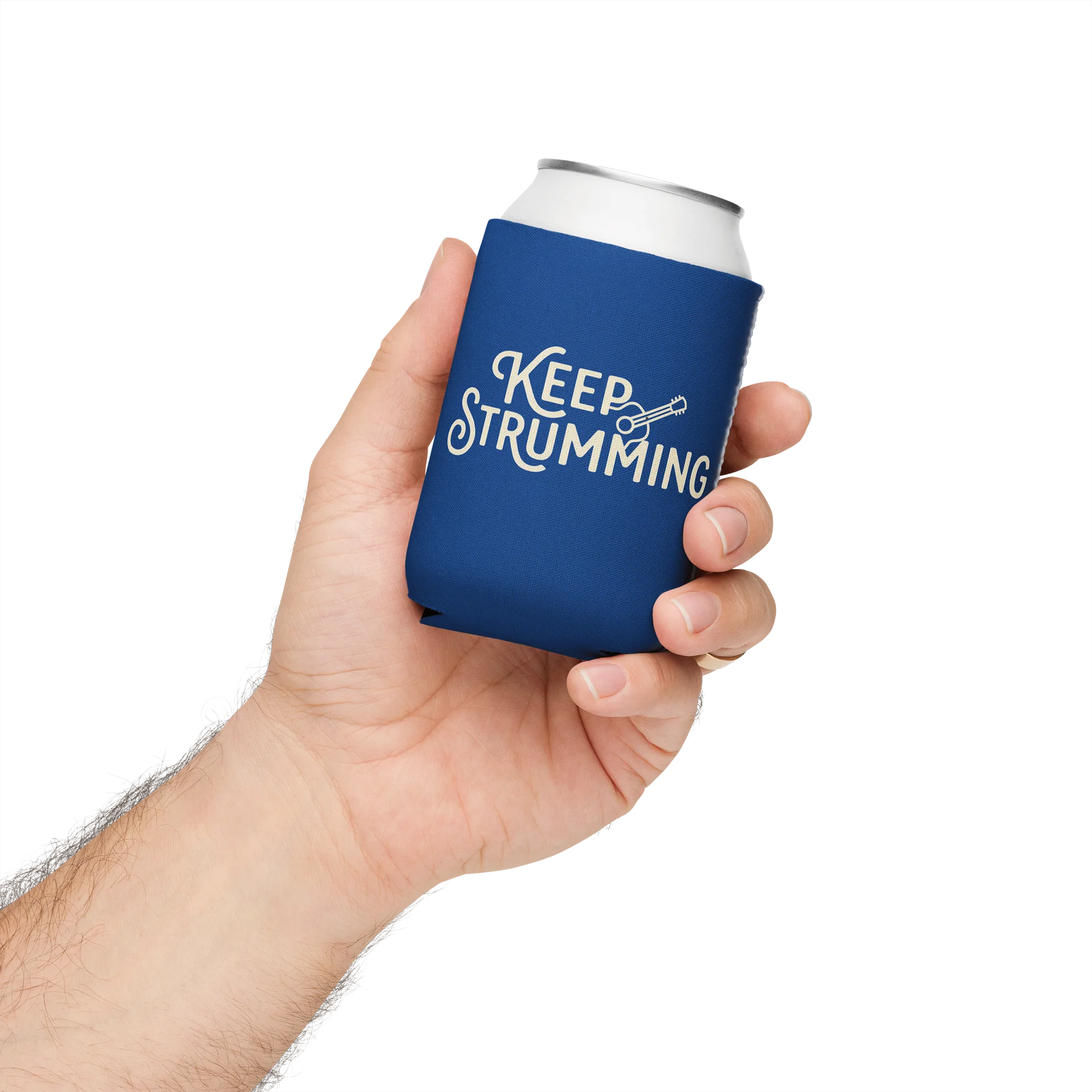 Keep Strumming Guitar Can Cooler product image (4)
