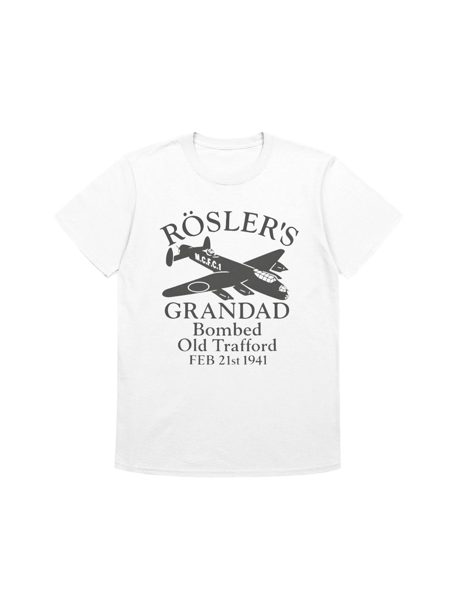 Rosler’s Grandad Bombed Old Trafford 1941 Shirt product image (1)