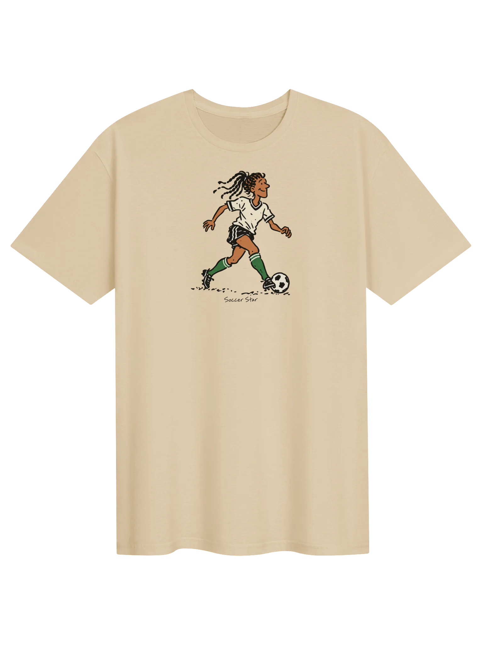 Soccer Star Cartoon Player Tee product image (1)
