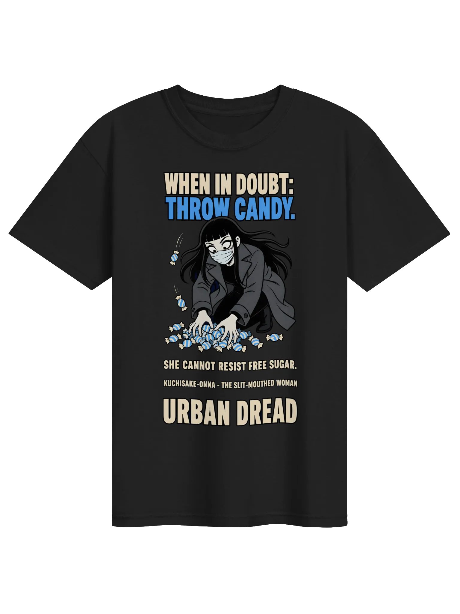 When in Doubt, Throw Candy — Kuchisake-Onna T-Shirt product image (1)