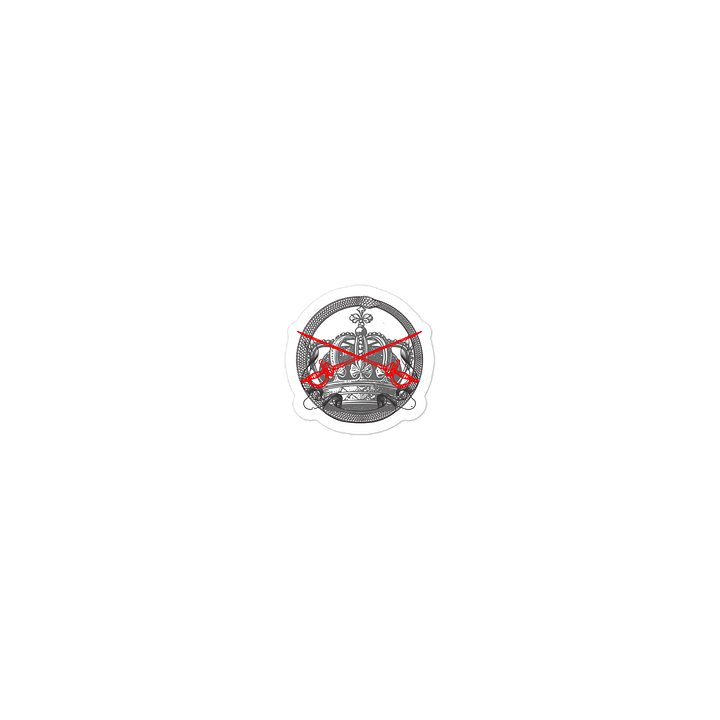 Crowned Swords Die-Cut Stickers product image (1)