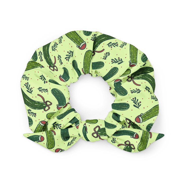 Christmas Pickles Pattern Scrunchie product image (1)