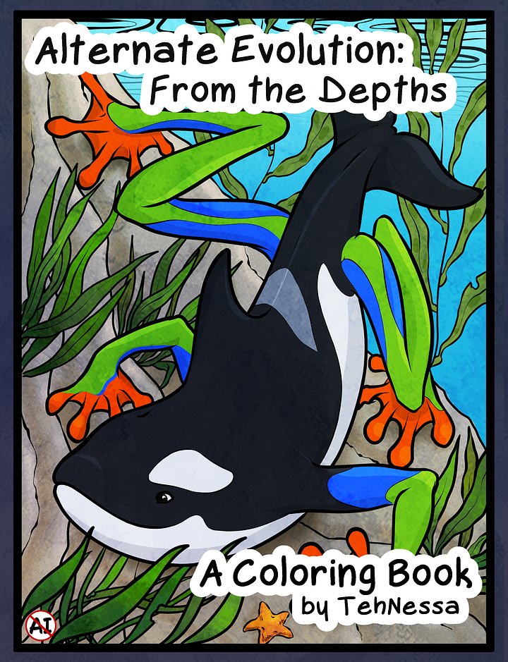 Alternate Evolution: From The Depths Coloring Book product image (1)