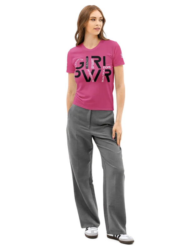 GIRL PWR Word Art Tee Pink product image (1)
