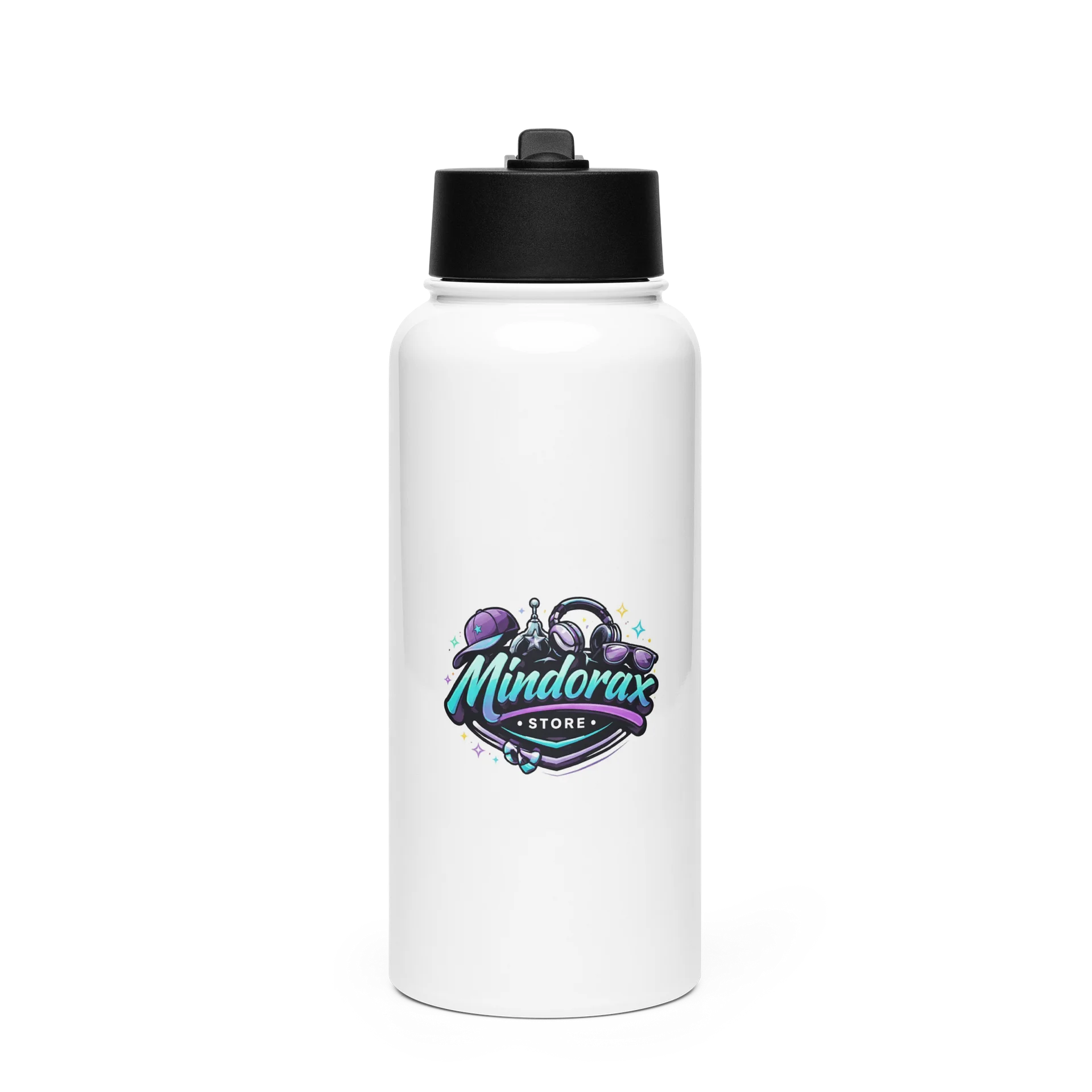 Mindorax Store Sparkle Logo Water Bottle product image (1)