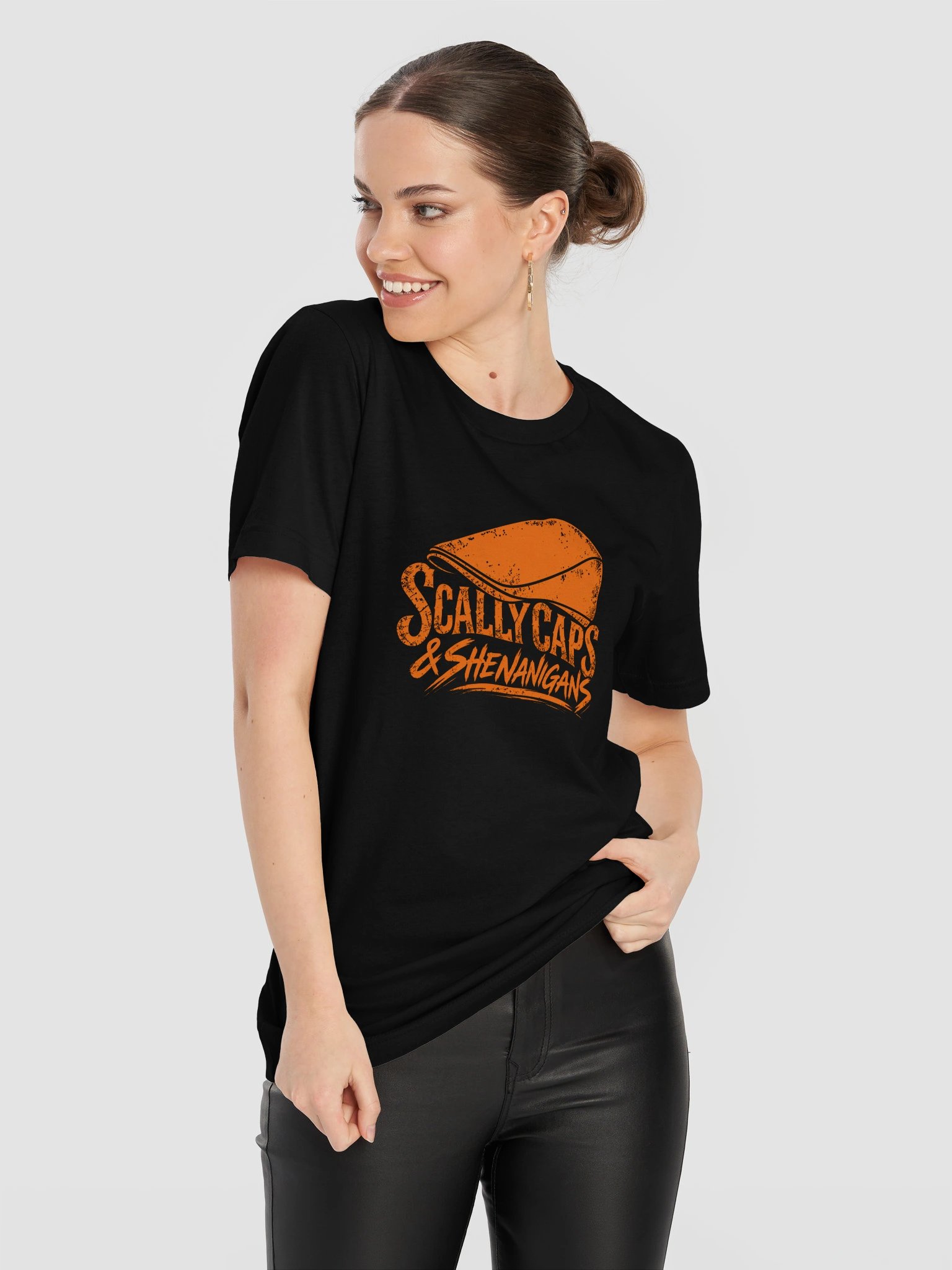 Scally Caps & Shenanigans Simple Orange Logo product image (11)