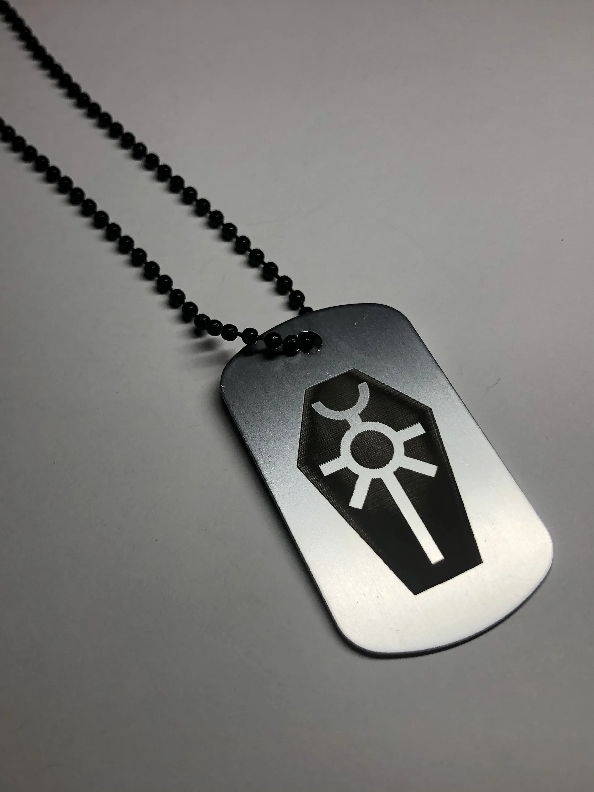 METAL TOMB - Engraved Dog Tag Pendant Necklace product image (4)