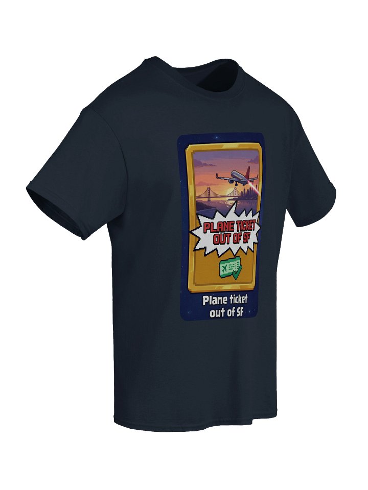 Plane Ticket Out of SF T-shirt product image (2)