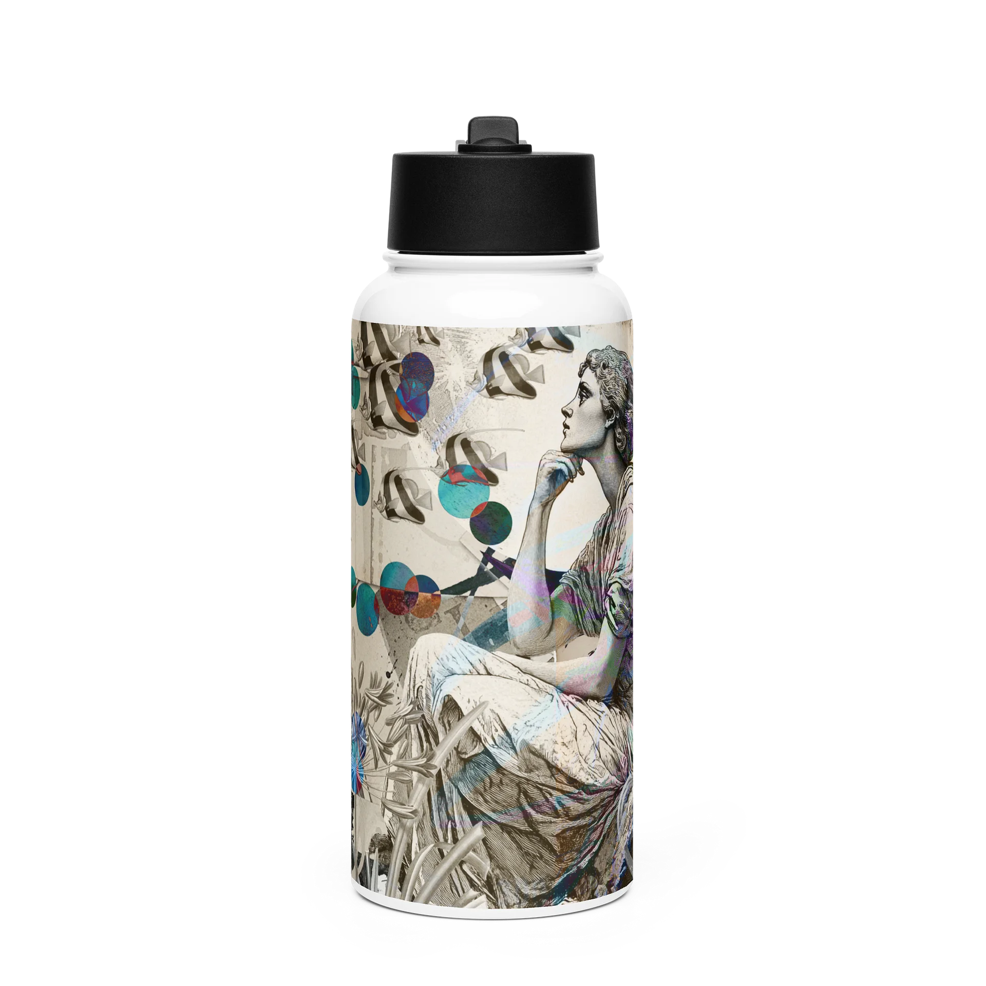Sueño de Luna (Moon Dream) by Edward Martin Stainless Steel Water Bottle product image (1)