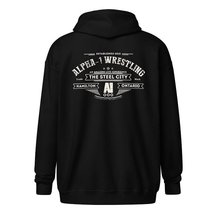 Vintage A1 Wrestling Double Sided Zip Up Hoodie product image (2)