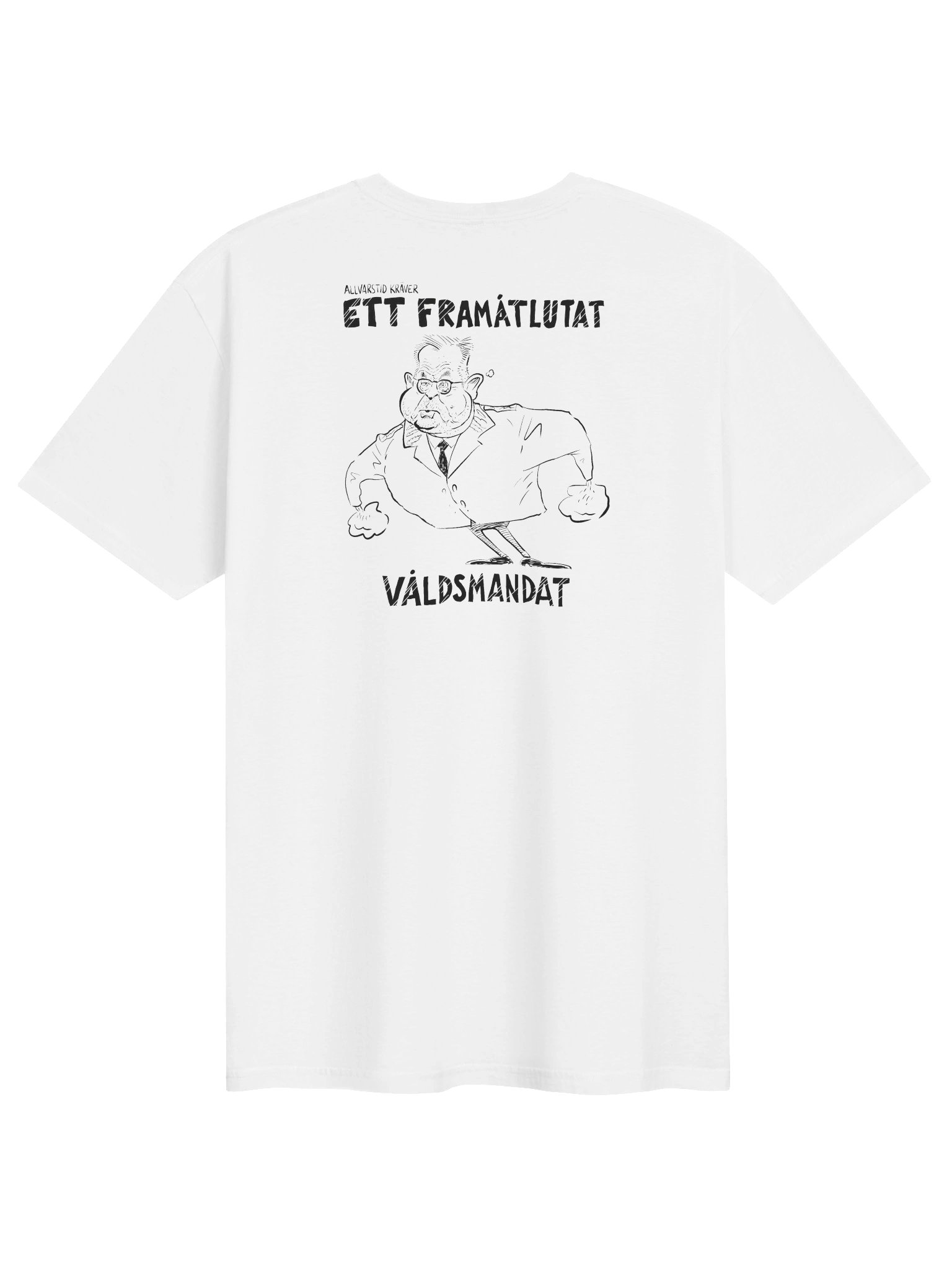 Framåtlutat våldsmandat - Herr T-shirt (signed by @Kluddniklas!) product image (1)