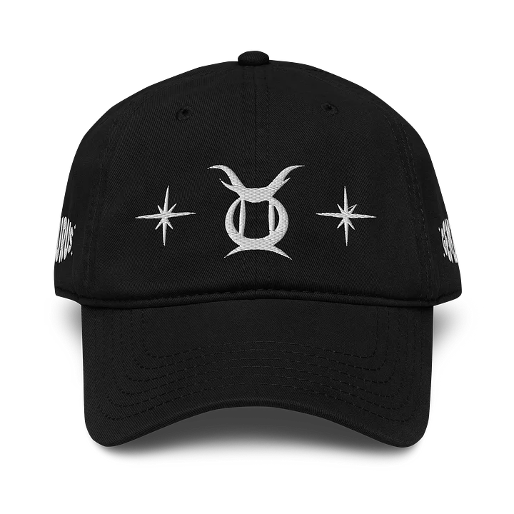 taurus-gemini cusp dad hat (white) product image (1)