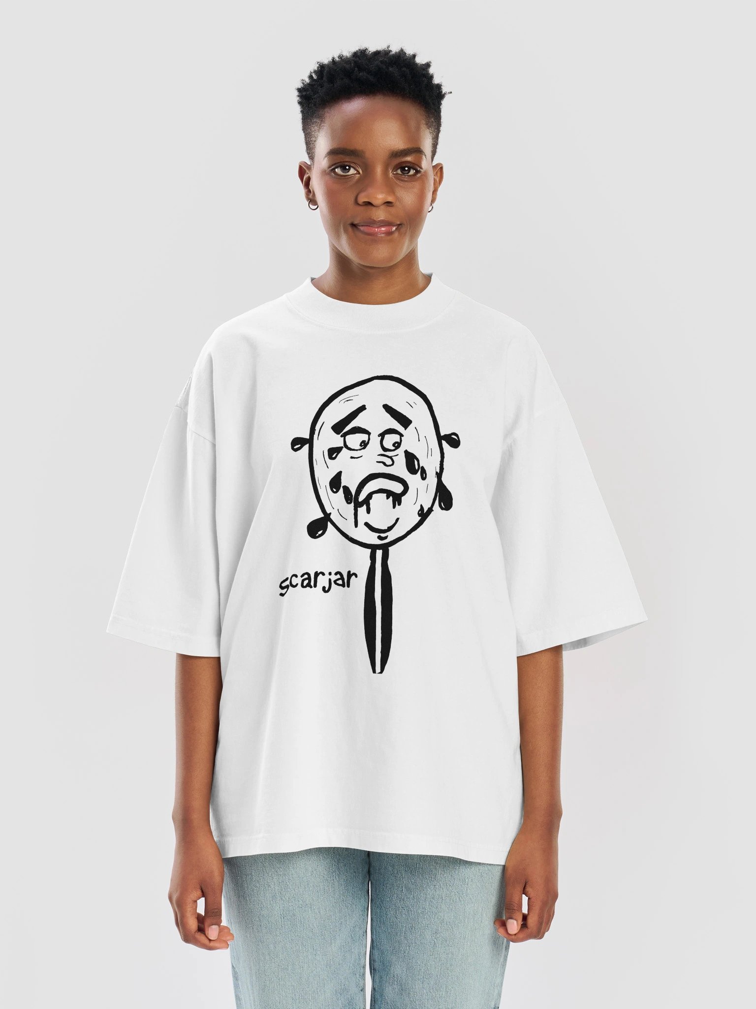 Jared outline tee (white) product image (9)