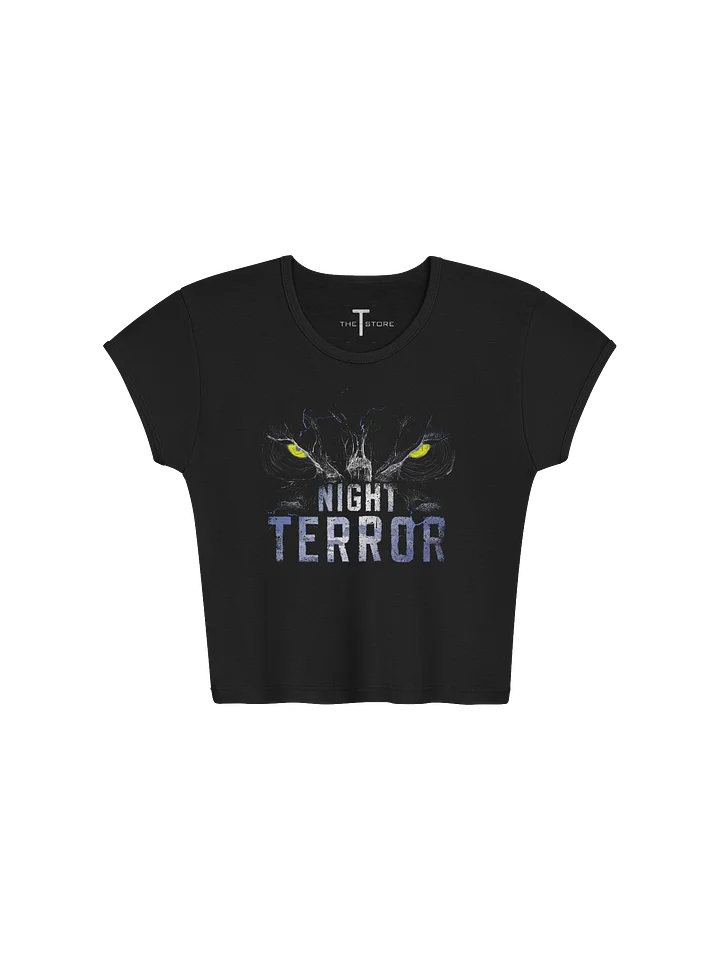NIGHT TERROR: Women's Crop Top Shirt product image (1)