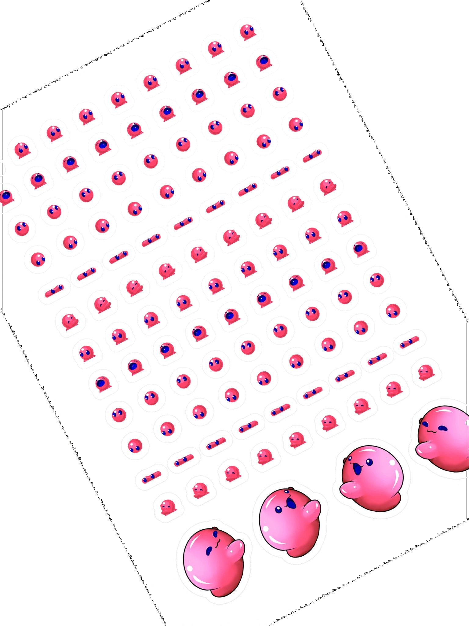 Bubbles Sticker Sheet RED product image (1)