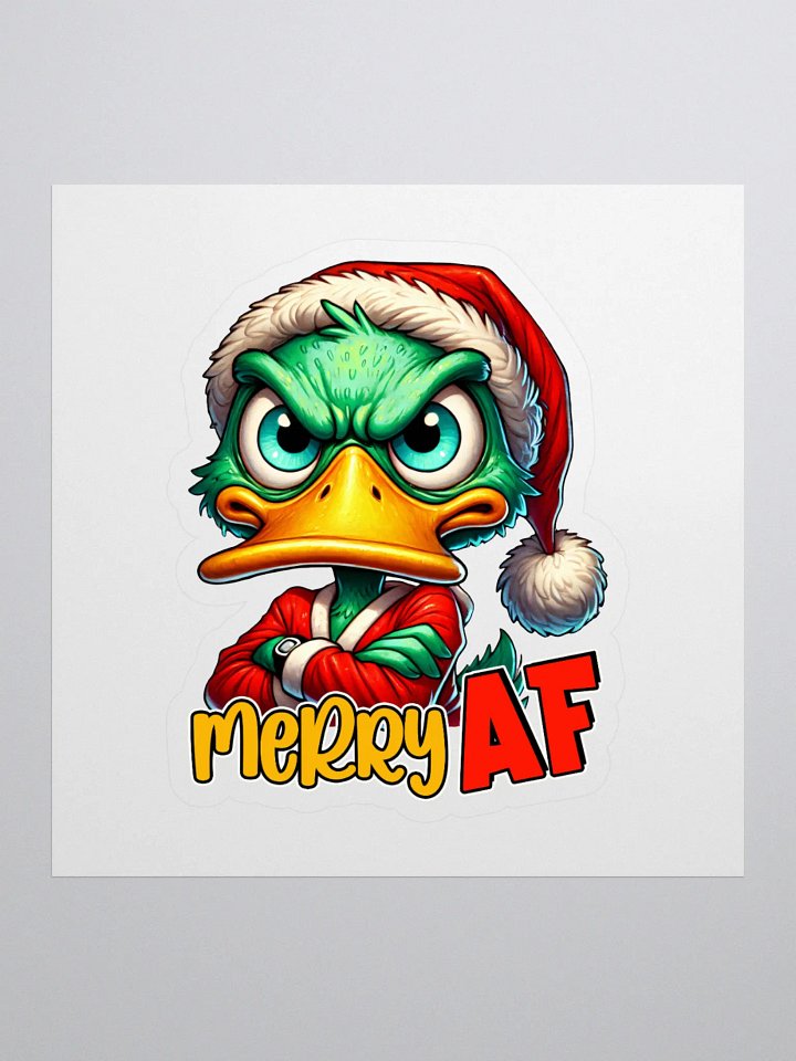 Quirky Duck 'Merry AF' Sticker product image (1)