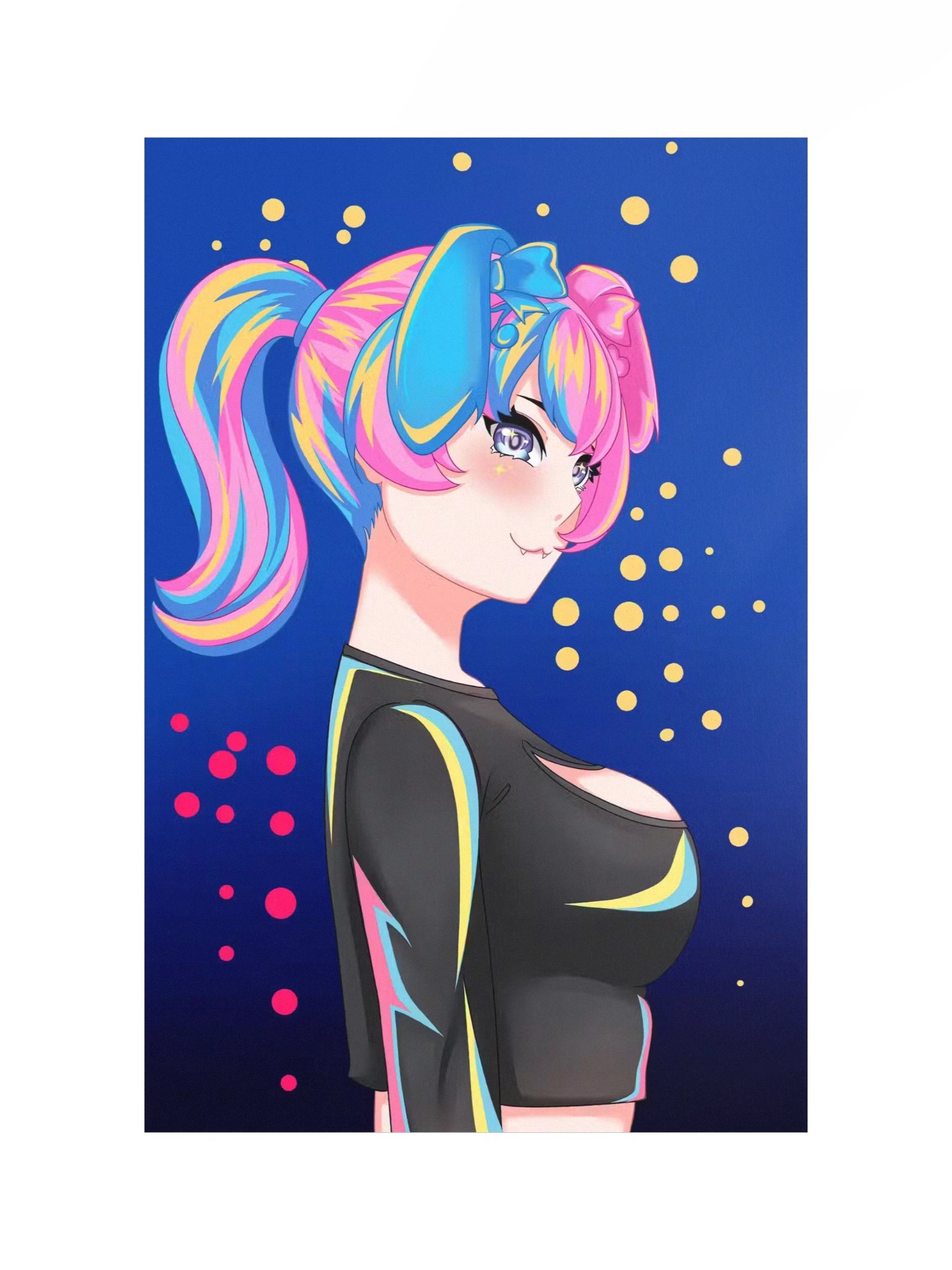 MooMoo Side Profile Poster (Pop Art Deco) product image (1)