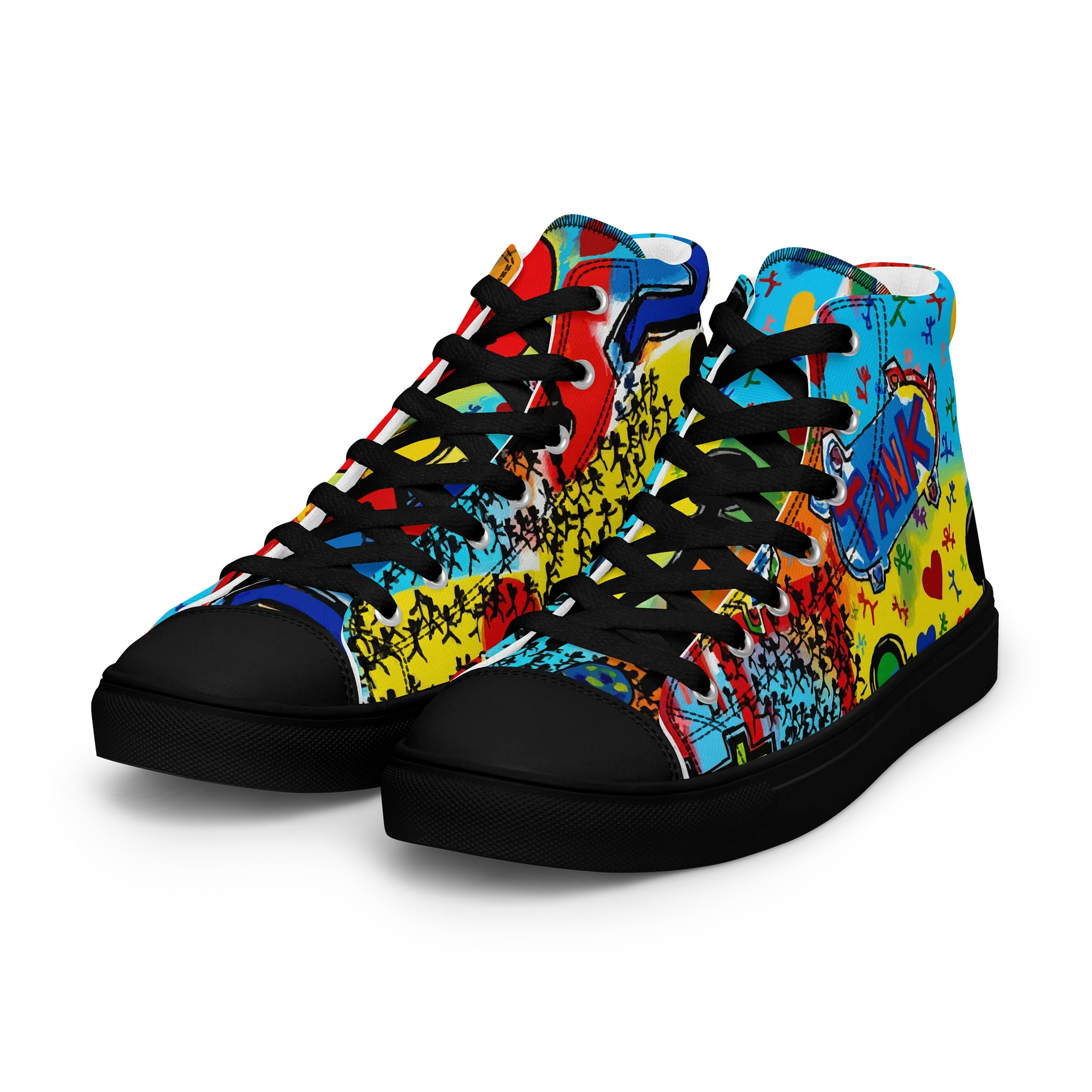 Tank the Skaterboy // Mens Graffiti High Tops product image (6)