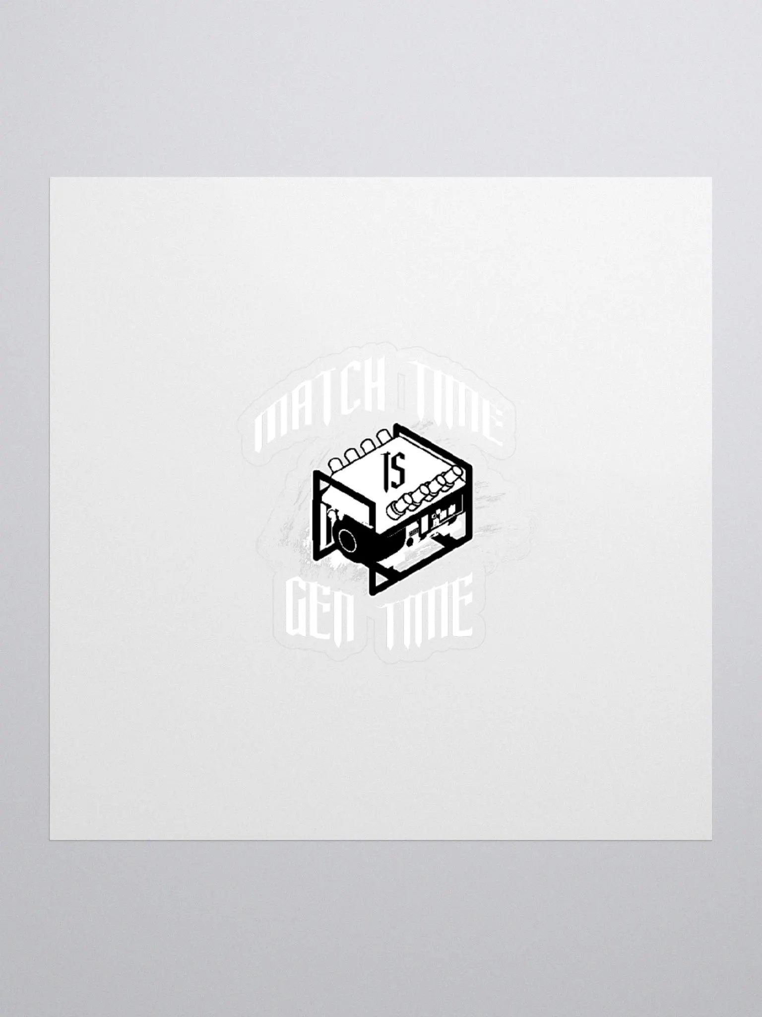 Match Time Is Gen Time Sticker product image (2)