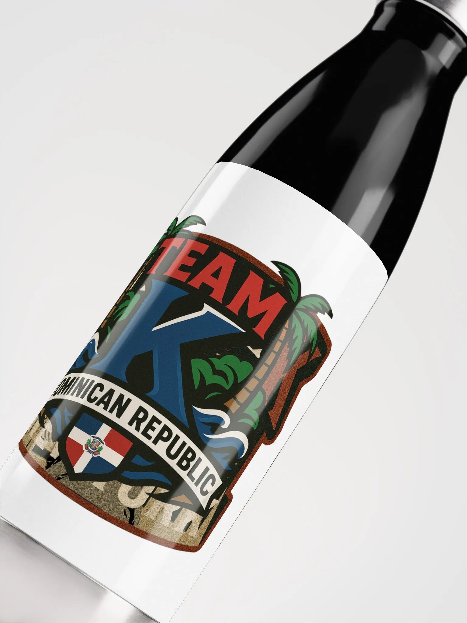 TEAM K Dominican Republic Stainless Steel Water Bottle product image (5)