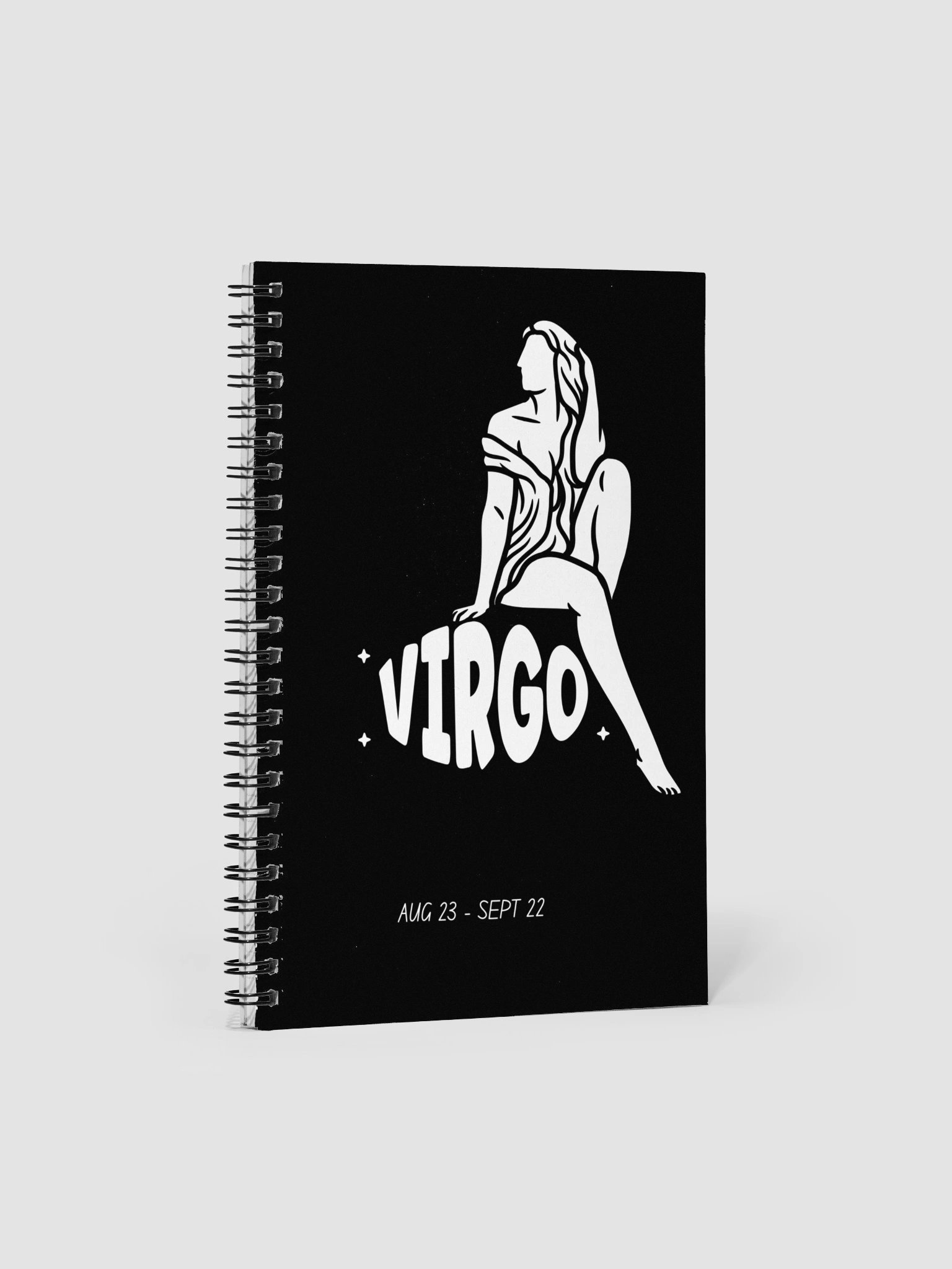 Virgo Zodiac Notebook – Astrology Maiden Design | Mystical Celestial Journal for Virgo product image (1)