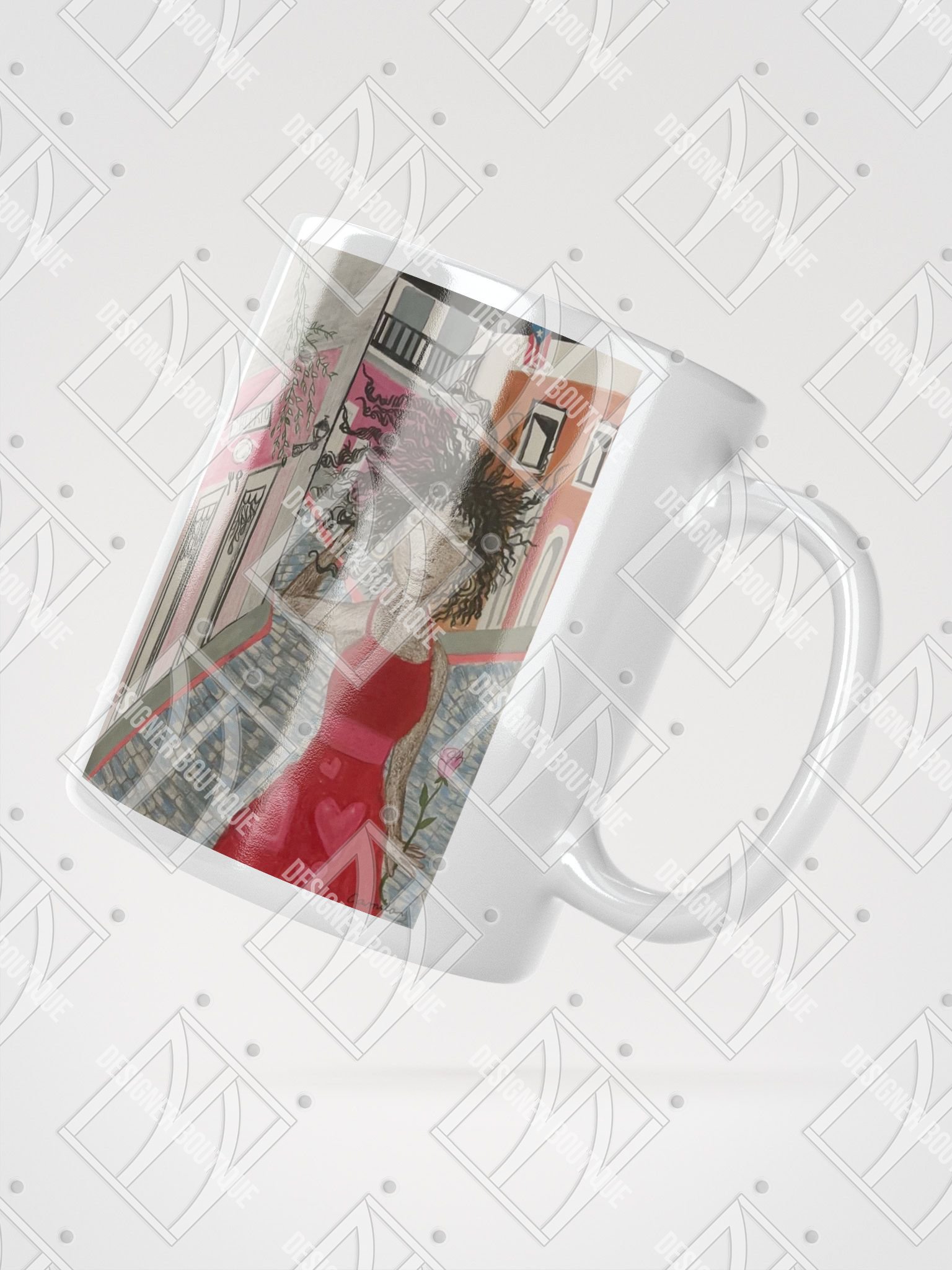 NN Designer Boutique x Camila Arraiza: Mug(Afro-Boricua) – Love is Brewing in Old San Juan product image (4)