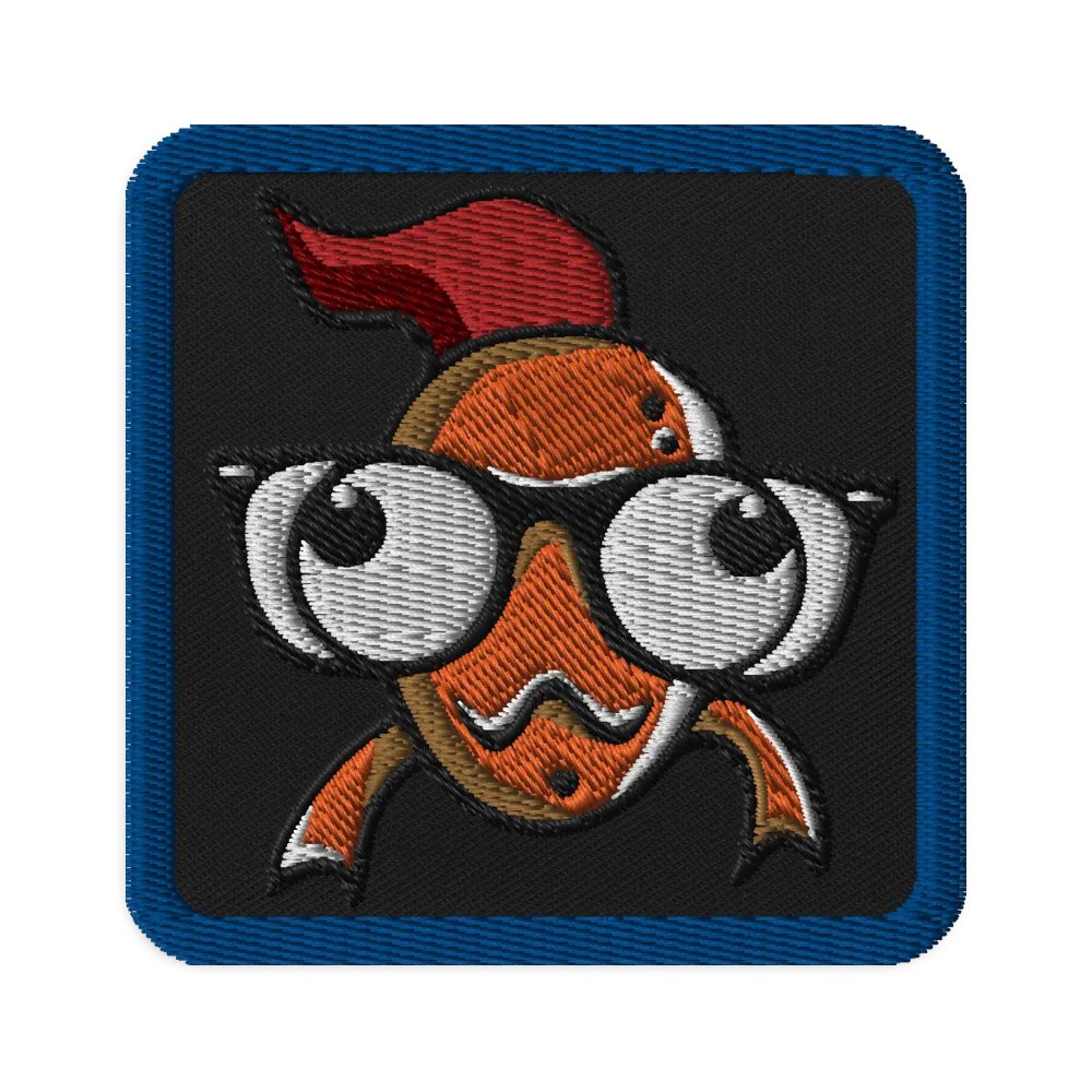 FEESH Logo Square Patch [blue border] product image (2)