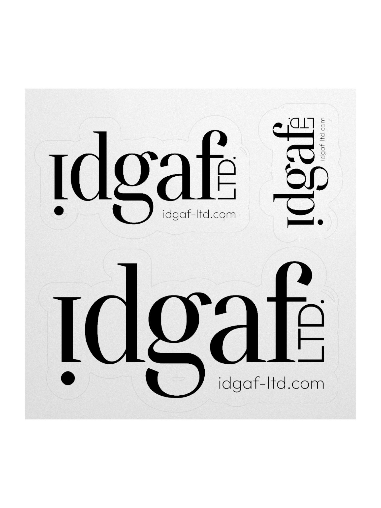 idgaf-LTD Expressive Cut Stickers product image (1)